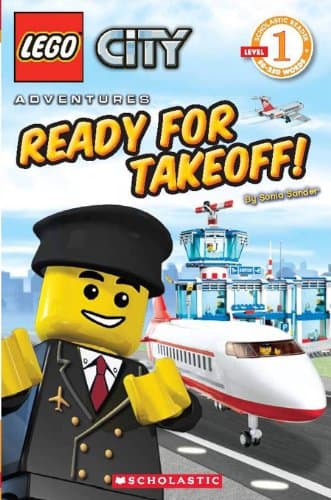 Book cover for Ready for Takeoff! (LEGO City, Scholastic Reader, Level 1) by Sander, Sonia