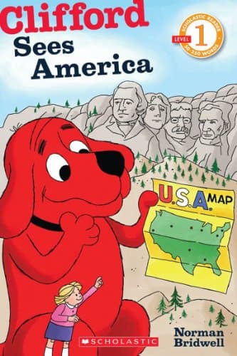 Book cover for Scholastic Reader Level 1: Clifford Sees America by Bridwell, Norman
