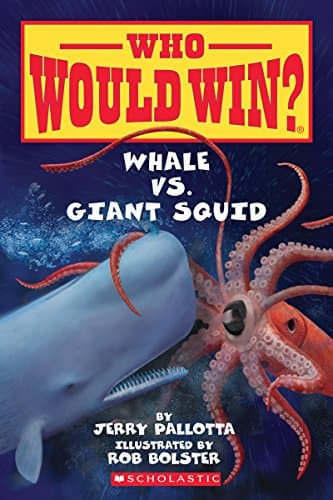 Book cover for Whale vs. Giant Squid (Who Would Win?) by Pallotta, Jerry