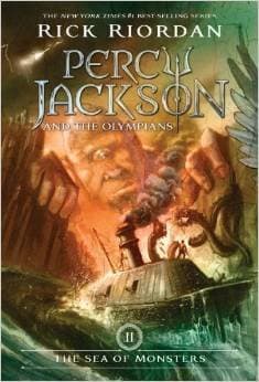 Book cover for The Sea of Monsters (Percy Jackson and the Olympians) by Rick Riordan