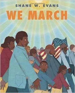 Book cover for We March by Shane W. Evans
