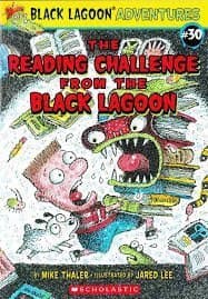 Book cover for The Reading Challenge from the Black Lagoon® by Jared Lee (Artist), Mike Thaler