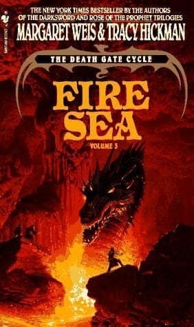 Book cover for Fire Sea: The Death Gate Cycle Volume 3 (Death Gate Cycle Vol 3) by Margaret Weis