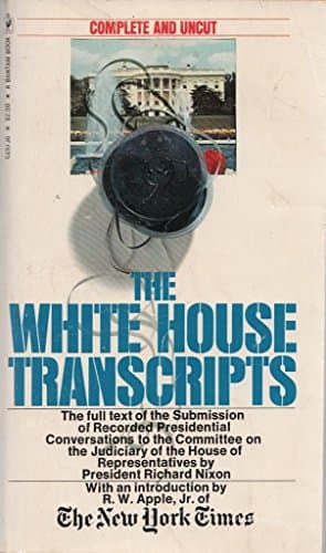 Book cover for The White House Transcripts by GOLD, Gerald (ed.)