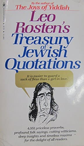 Book cover for Treasury of Jewish Quotations by Leo Rosten