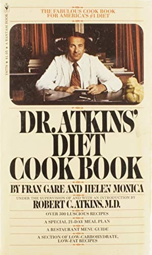 Book cover for Dr. Atkins' Diet Cookbook by 'FRAN GARE, HELEN MONICA'