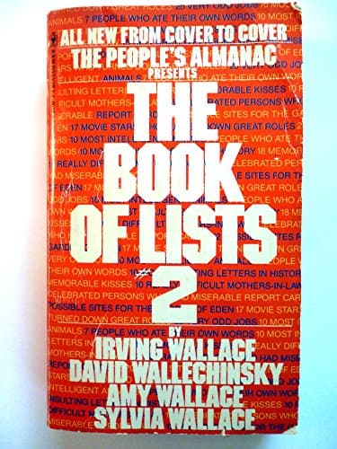 Book cover for The People's Almanac Presents the Book of Lists No. 2 by Wallace, Irving