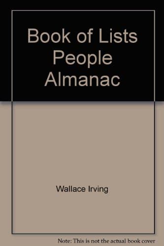 Book cover for Book of Lists People Almanac by Wallace, Irving