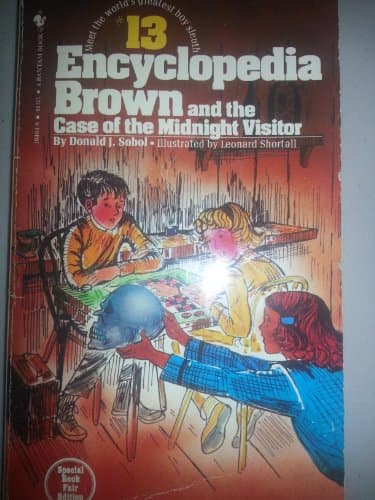 Book cover for 13 ENCYCLOPEDIA BROWN AND THE CASE OF THE MIDNIGHT VISITOR by Donald J. Sobol