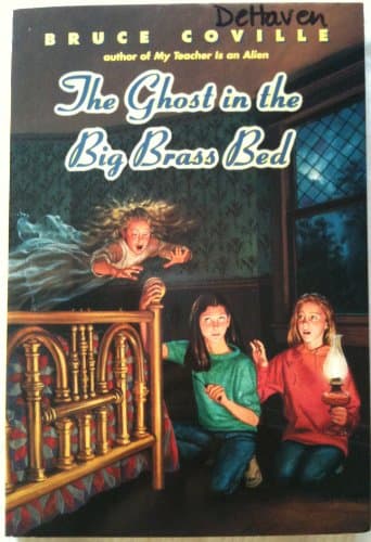 Book cover for The Ghost in the Big Brass Bed by Bruce Coville
