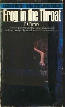 Book cover for Frog in the Throat by Ferrars, E.X.