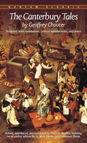 Book cover for The Canterbury Tales (Bantam Classics) by Geoffrey Chaucer