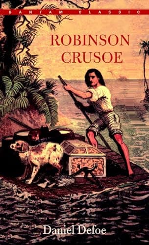 Book cover for Robinson Crusoe (Bantam Classics) by Defoe, Daniel