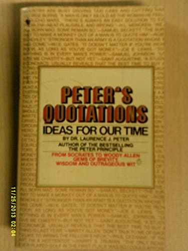 Book cover for PETER'S QUOTATIONS by Peter, Lawrence