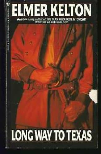 Book cover for Long Way to Texas by Kelton, Elmer