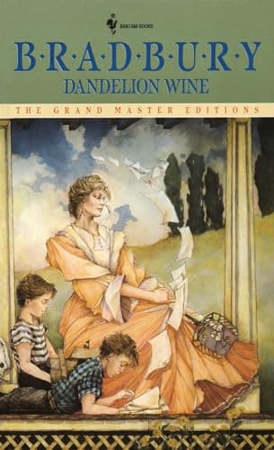 Book cover for Dandelion Wine: A Novel (Grand Master Editions) by Ray Bradbury