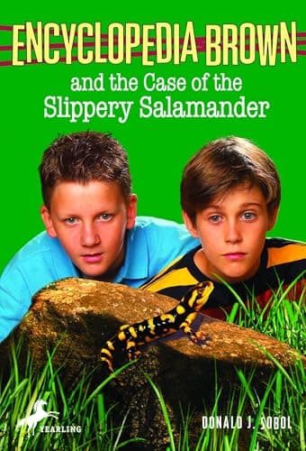 Book cover for Encyclopedia Brown and the Case of the Slippery Salamander by Sobol, Donald J.