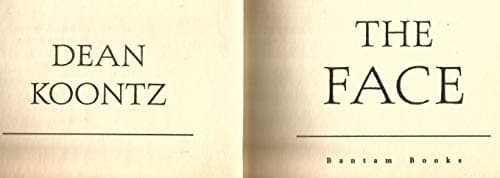 Book cover for The Face by Dean Koontz