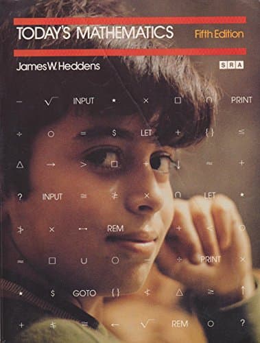 Book cover for Today's mathematics: Concepts and methods in elementary school mathematics by Heddens, James W