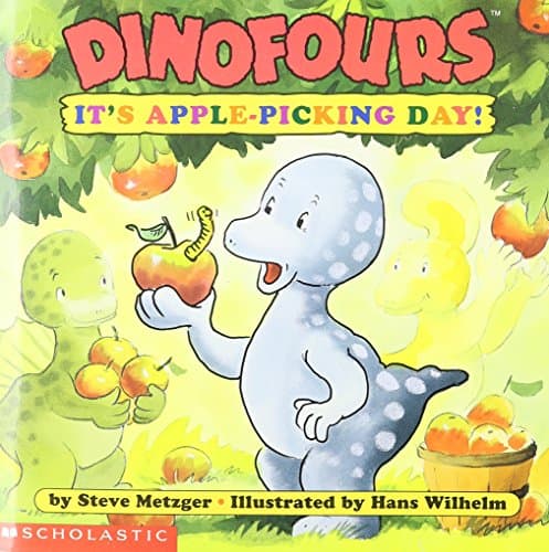 Book cover for It's Apple Picking Day (Dinofours) by Metzger, Steve