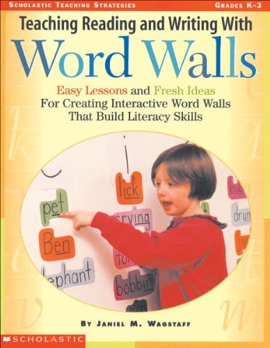 Book cover for Teaching Reading and Writing with Word Walls, Grades K-3 (Scholastic Teaching Strategies) by Janiel M. Wagstaff