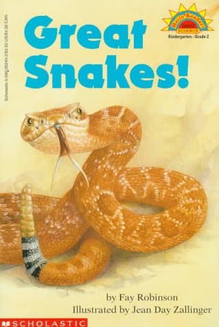 Book cover for Great Snakes! (level 2) (Hello Reader) by Robinson, Fay