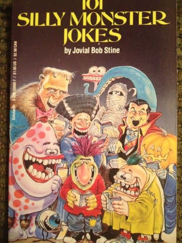 Book cover for 101 Silly Monster Jokes by Stine, Jovial Bob