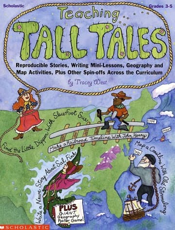 Book cover for Teaching Tall Tales (Grades 3-5) by Scholastic Inc