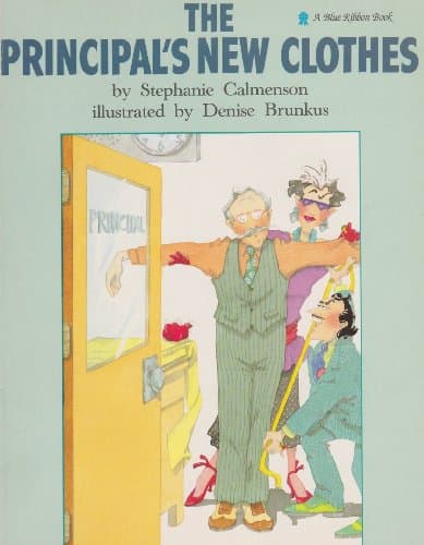 Book cover for The Principal's New Clothes by Stephanie Calmenson