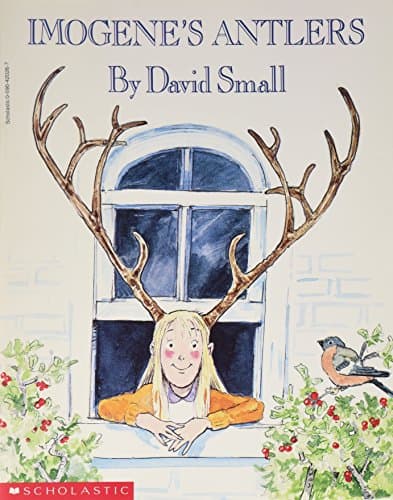 Book cover for Imogene's Antlers by Small, David