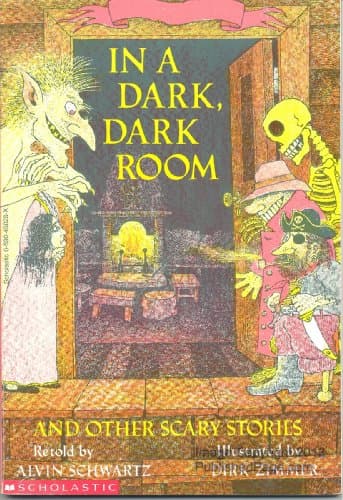Book cover for In a Dark, Dark Room and Other Scary Stories by Alvin Schwartz