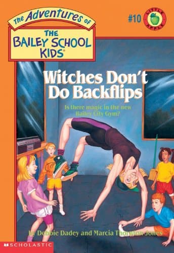 Book cover for Witches Don't Do Backflips by Thornton Jones, Marcia