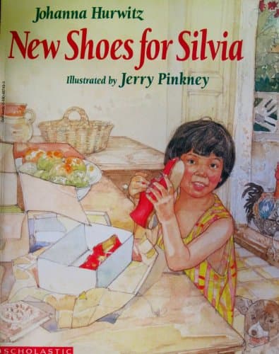 Book cover for new shoes for silvia by Johanna Hurwitz
