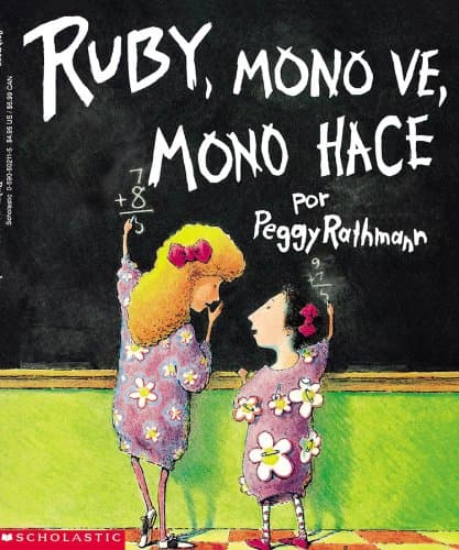 Book cover for Ruby The Copycat: Ruby, Mono Ve, Mono Hace by Rathmann, Peggy