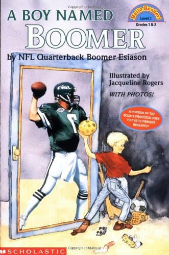 Book cover for A Boy Named Boomer (Hello Reader!, Level 3) by Esiason, Boomer