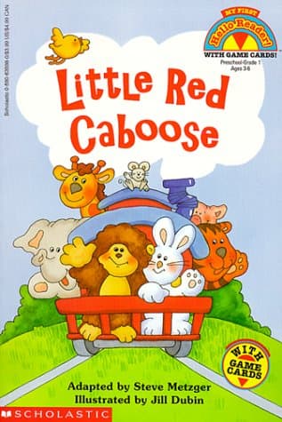 Book cover for The Little Red Caboose (My First Hello Reader) by Metzger, Steve