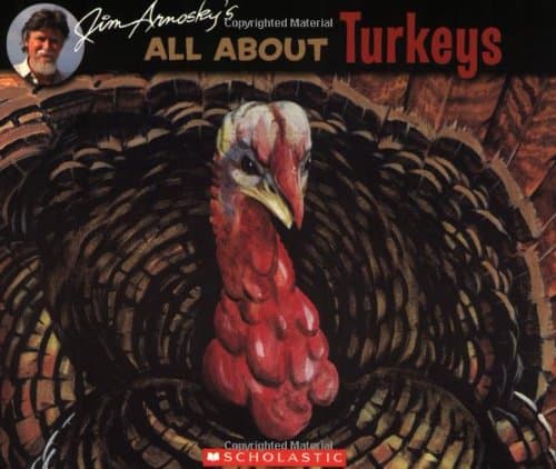 Book cover for All About Turkeys by Arnosky, Jim