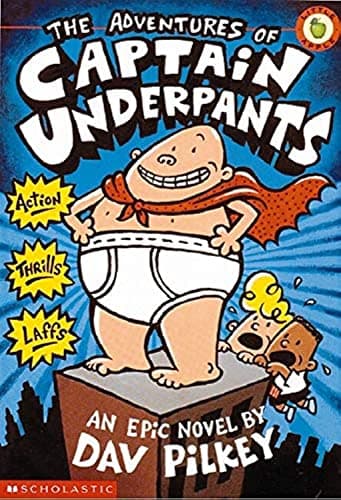 Book cover for The Adventures of Captain Underpants by Dav Pilkey