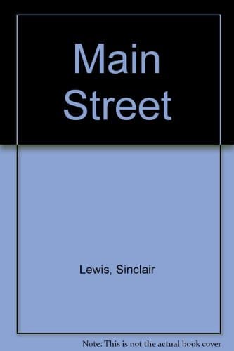 Book cover for Main Street by Lewis, Sinclair