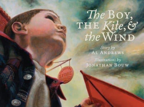 Book cover for The Boy, The Kite, and the Wind by Al Andrews