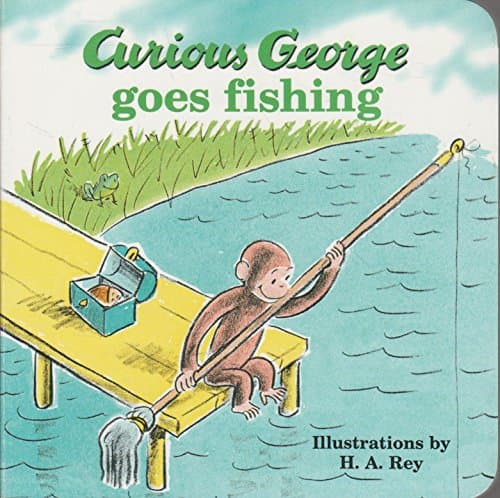 Book cover for Curious George Goes Fishing by Rey, Margret