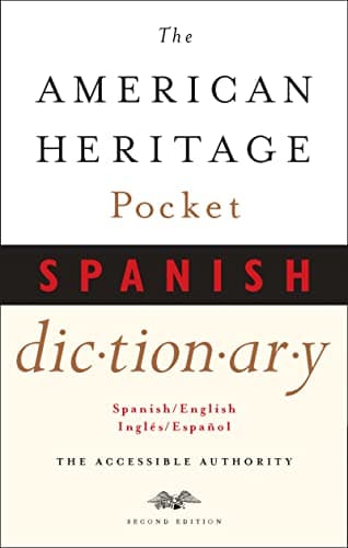 Book cover for The American Heritage Pocket Spanish Dictionary by Dictionaries, Editors of The American Heritage