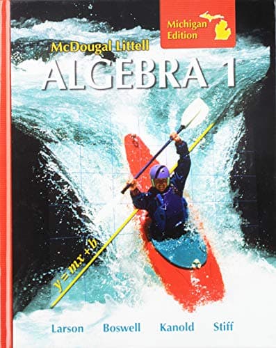 Book cover for McDougal Littell Algebra 1: Student Edition 2008 by Ron Larson