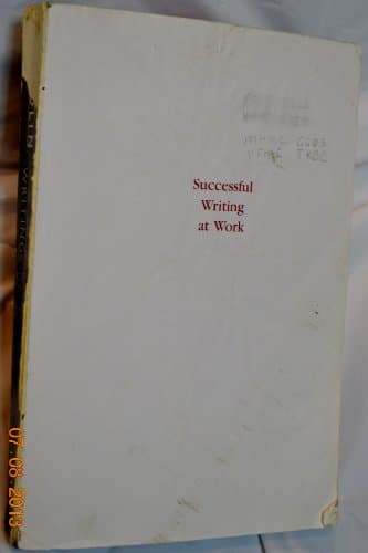 Book cover for Successful writing at work by Kolin, Philip C