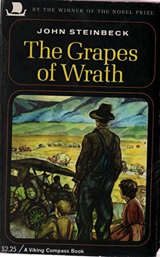 Book cover for The Grapes of Wrath [A Viking Compass Book] by Steinbeck, John