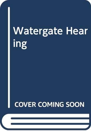 Book cover for Watergate Hearing by New York Times editors