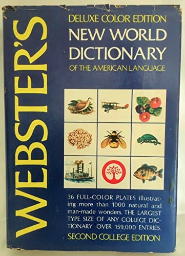 Book cover for Webster's New World dictionary of the American language by GURALNIK, DAVID B. (EDITOR IN CHIEF).