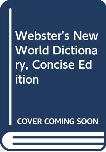 Book cover for Webster's New World Dictionary, Concise Edition by Guralnik