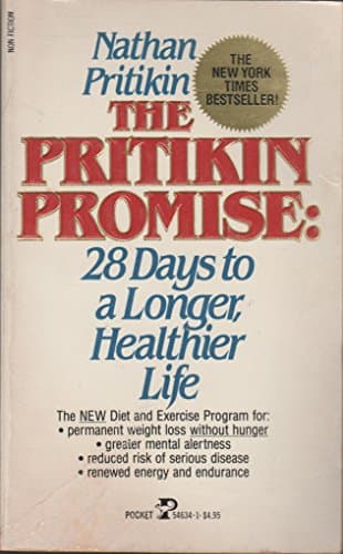 Book cover for The Pritikin Promise: 28 Days to a Longer, Healthier Life by Nathan Pritikin