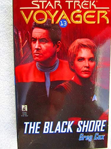 Book cover for The Black Shore (Star Trek Voyager, No 13) by Cox, Greg